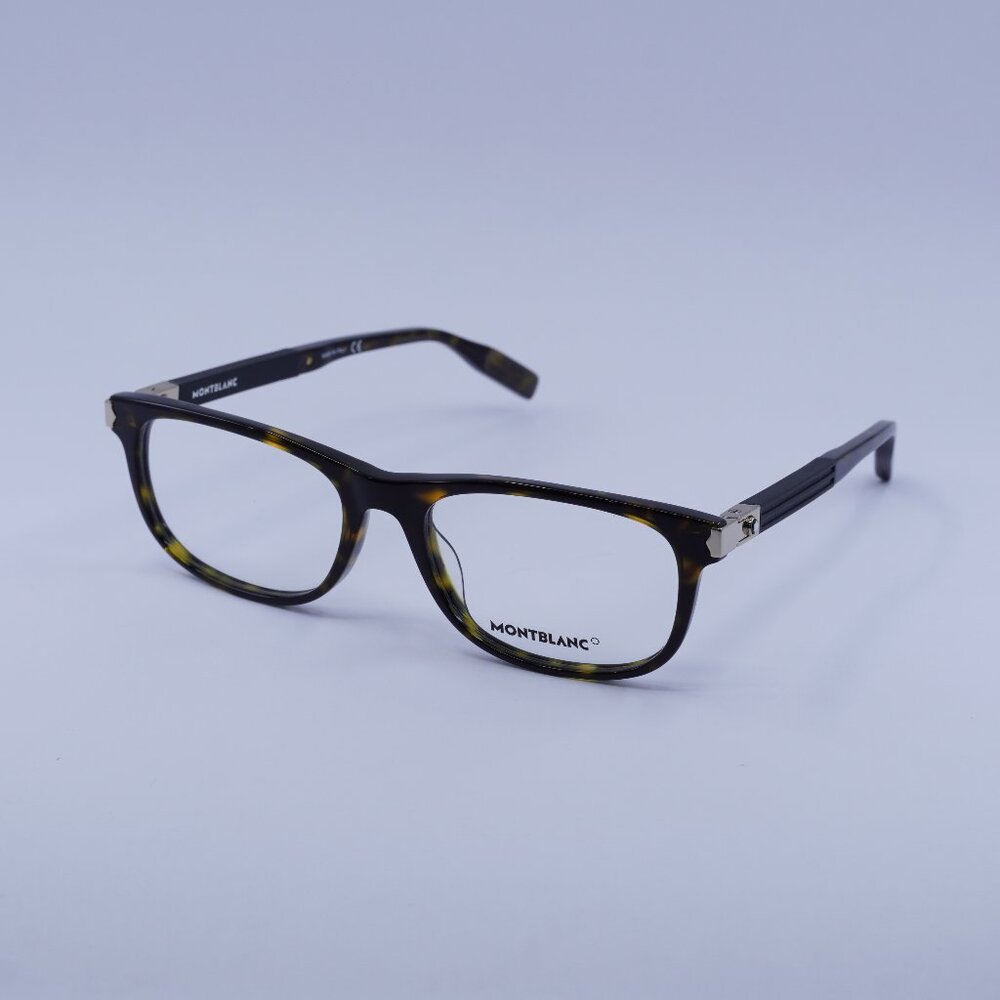 Montblanc MB0036O 003 Eyeglasses Havana 54mm Rectangle Frame